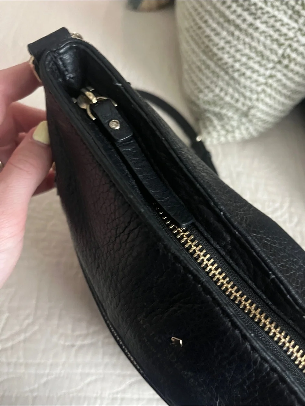 Kate Spade New York Cobble Hill Ellen Black Leather Crossbody Bag